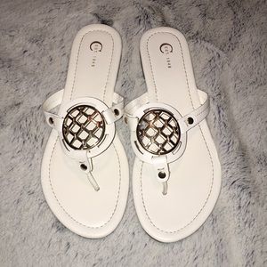 EUC White Sandals